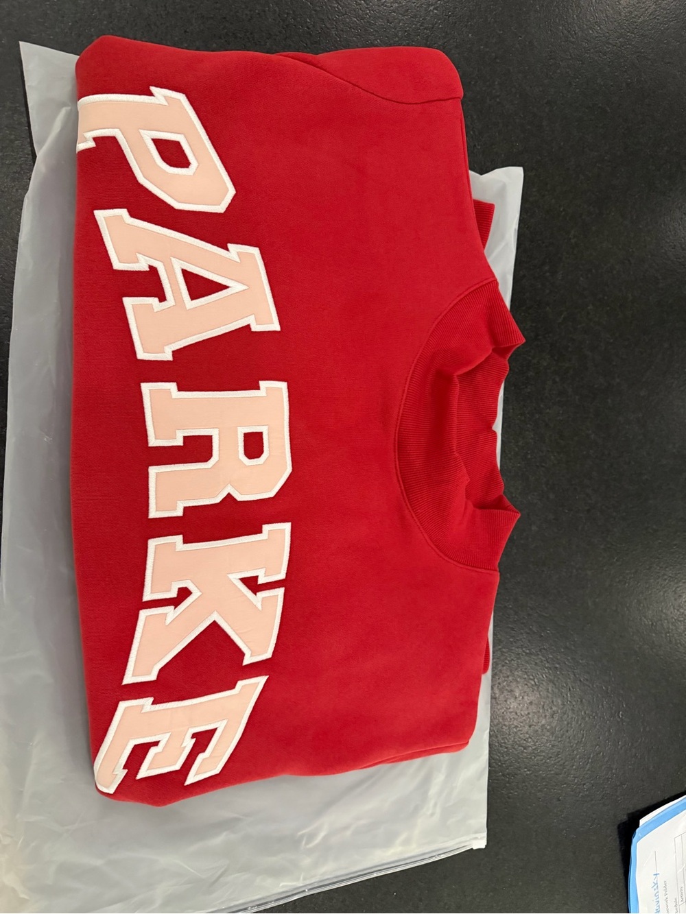 NEW Parke L/XL Crewneck Red